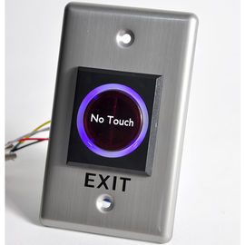 门禁出门按钮非接触式红外感应开关常开常闭不锈钢长条自复位